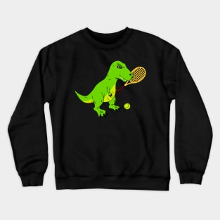 Tennis Dinosoaur Crewneck Sweatshirt